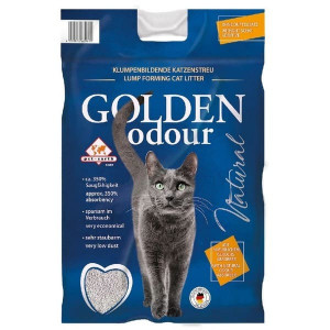 GOLDEN SENSITIVE NATURAL cementējošās smiltis kaķiem bez smaržas 14kg